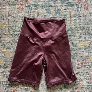 Aerie brown biker shorts